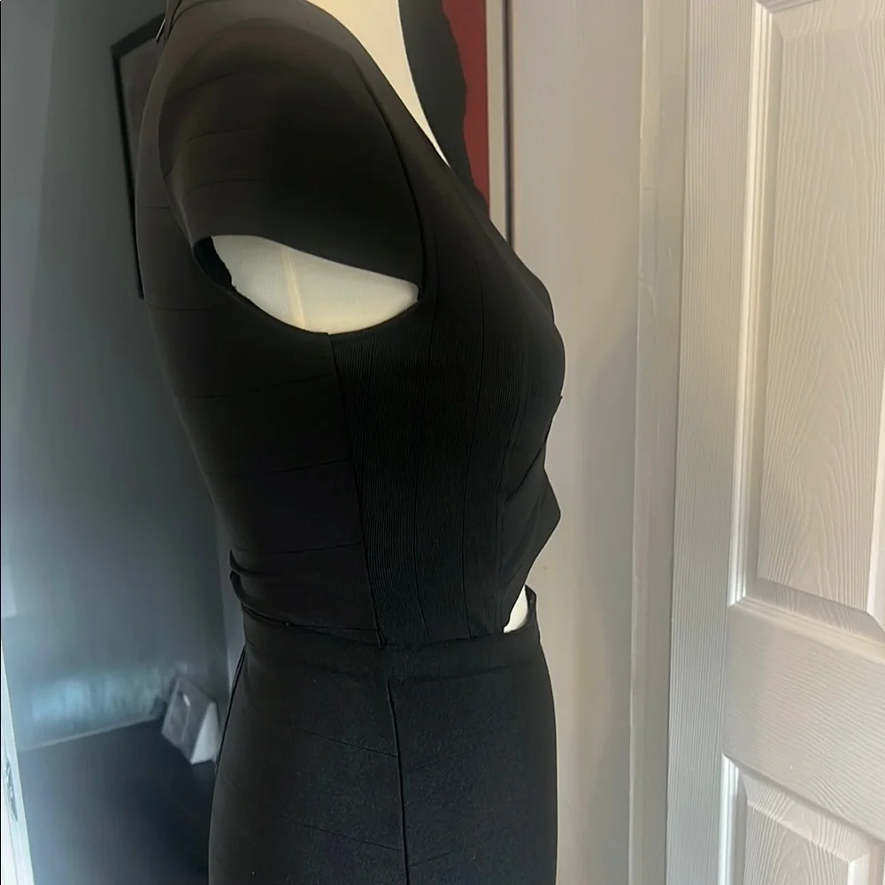 Black Cut-Out Bandage Dress - Picture 3 of 8